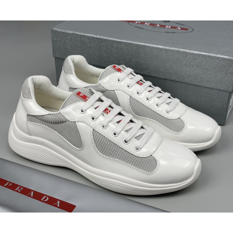 Prada Male America's Cup Sneaker In White(Upon UK Size) - everydesigner