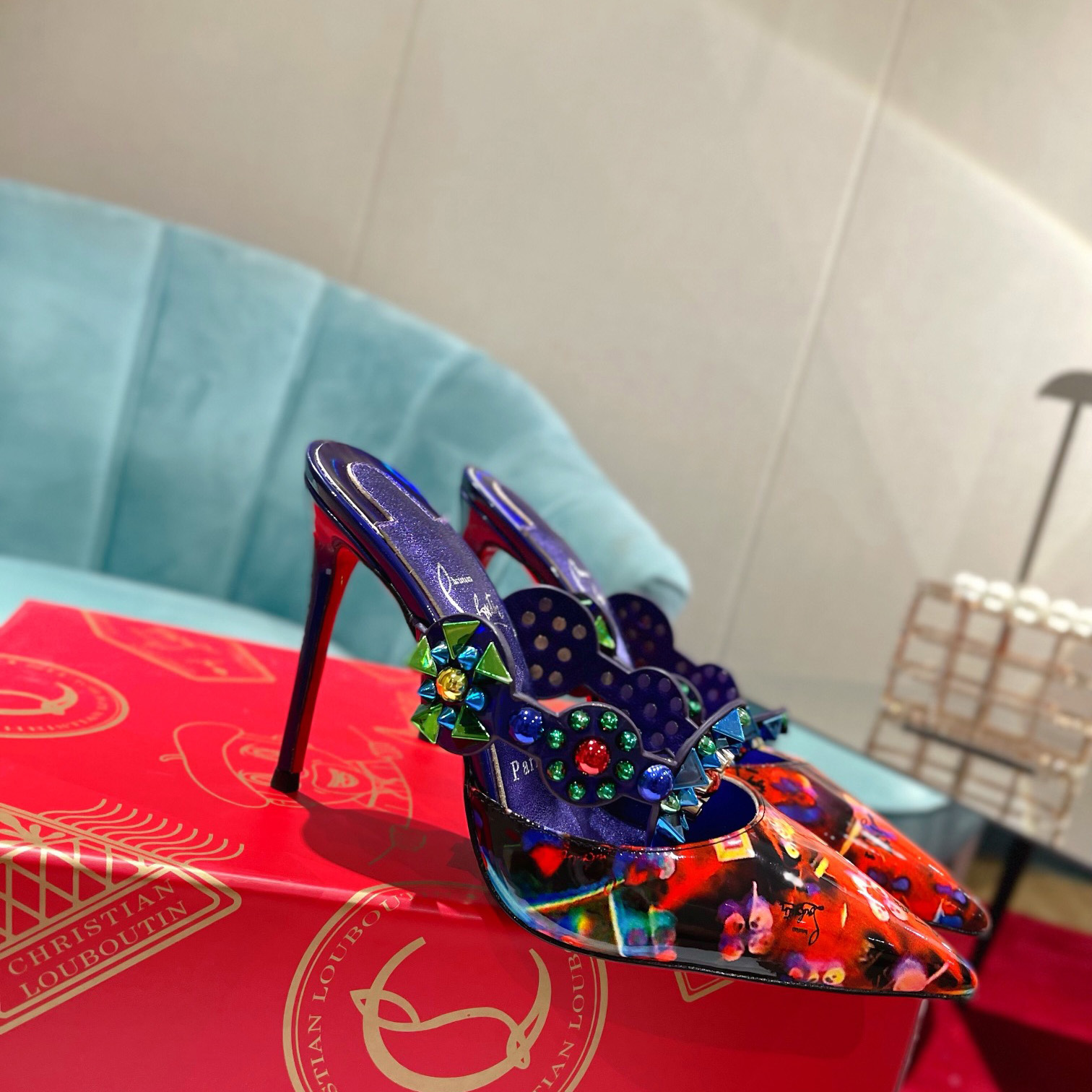 Christian Louboutin Miss Goldora Mules - everydesigner