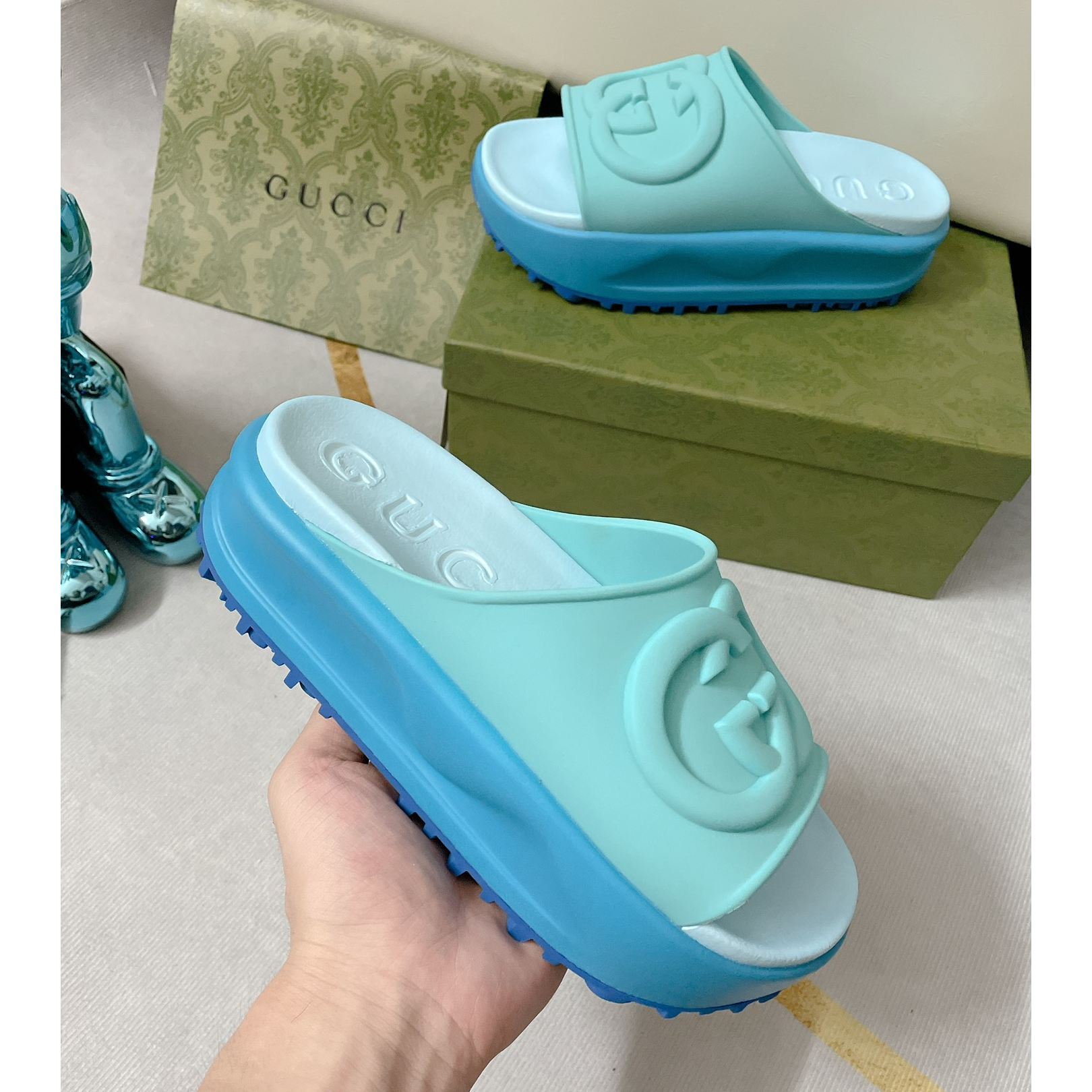 Gucci GG Thick soled slippers - everydesigner