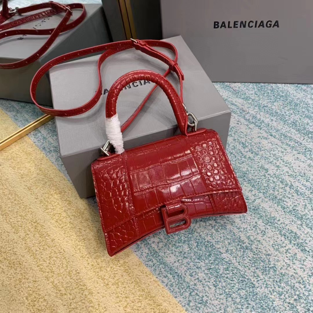 Balenciaga Hourglass Top Handle Bag (19-21-8CM) - everydesigner