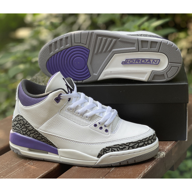 Air Jordan 3 Retro Dark Iris 2022 Sneaker   CT8532-105 - everydesigner