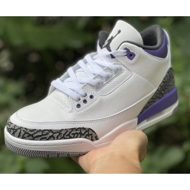 Air Jordan 3 Retro Dark Iris 2022 Sneaker   CT8532-105 - everydesigner