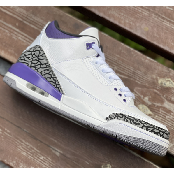 Air Jordan 3 Retro Dark Iris 2022 Sneaker   CT8532-105 - everydesigner