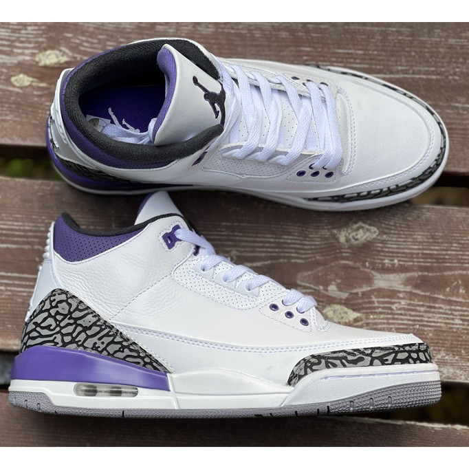 Air Jordan 3 Retro Dark Iris 2022 Sneaker   CT8532-105 - everydesigner