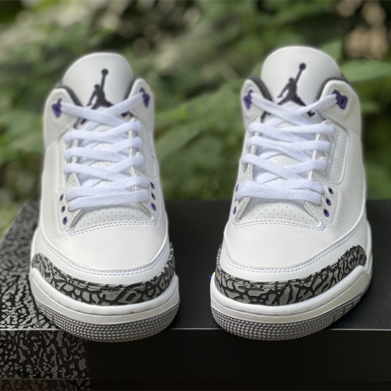 Air Jordan 3 Retro Dark Iris 2022 Sneaker   CT8532-105 - everydesigner