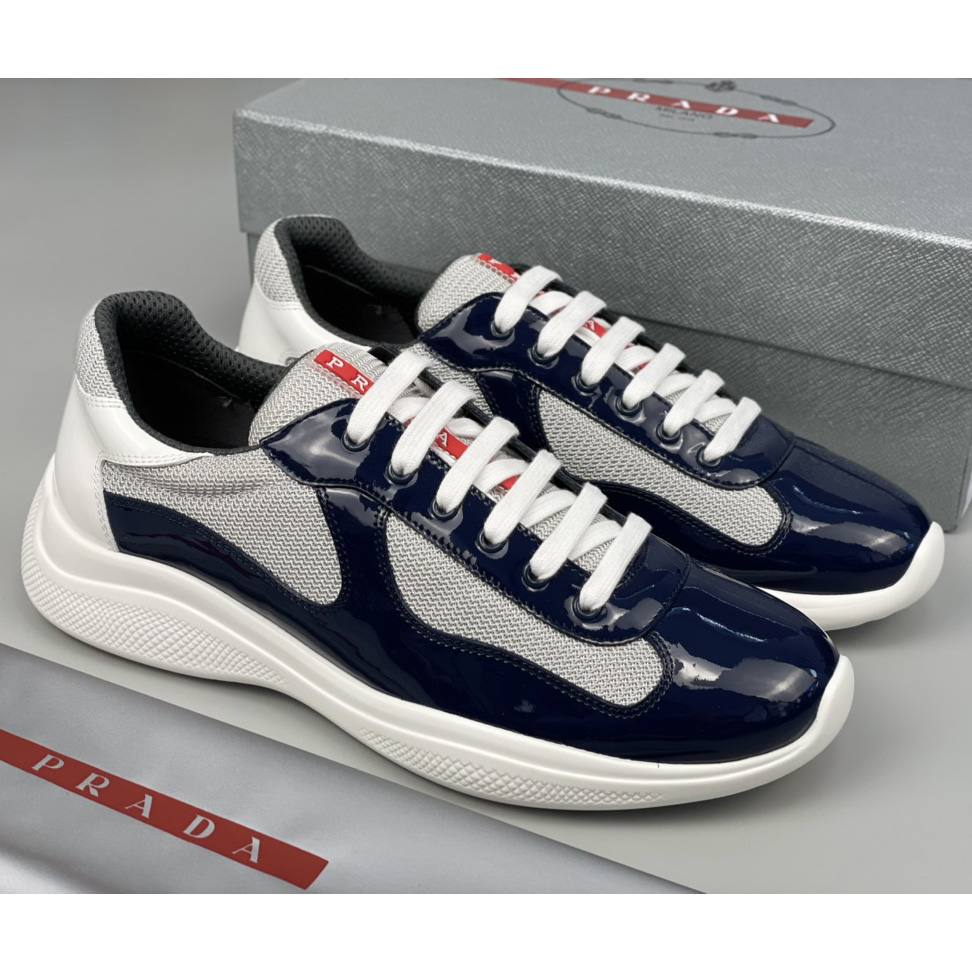 Prada Male America's Cup Sneaker In Blue(upon uk size) - everydesigner