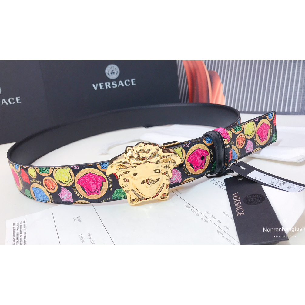 Versace Medusa Print 40 MM Belt  - everydesigner