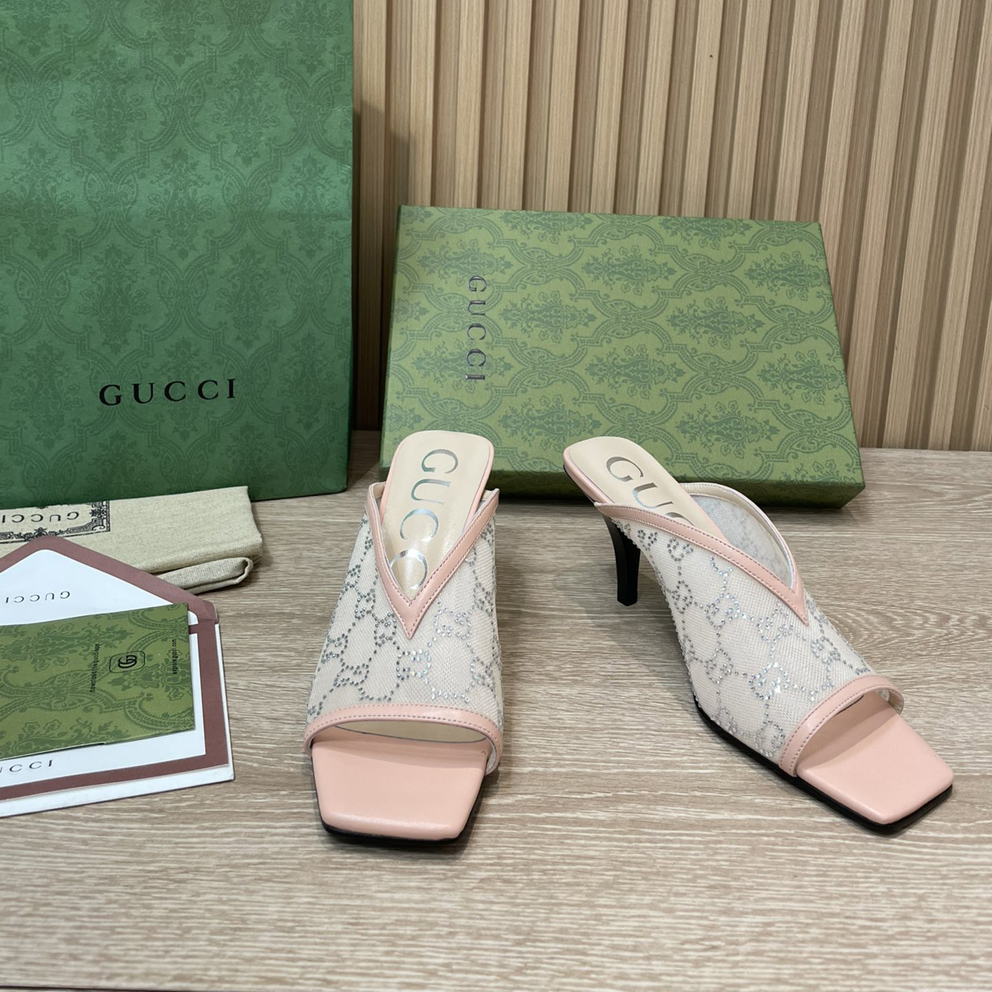 Gucci Women's GG Sandal With Heel Height Of 7.5cm - everydesigner