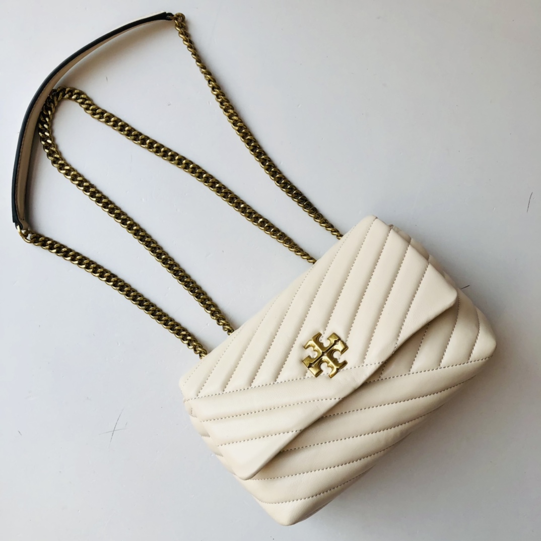 ToryBurch Kira Chevron Convertible Shoulder Bag(22.5-15-8cm)  TB316S90452 - everydesigner