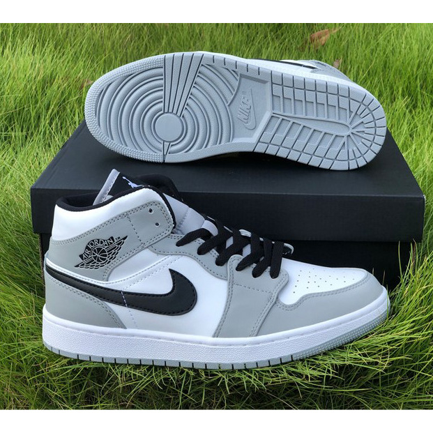 Air Jordan 1 Mid “Light Smoke Grey” Sneaker - everydesigner