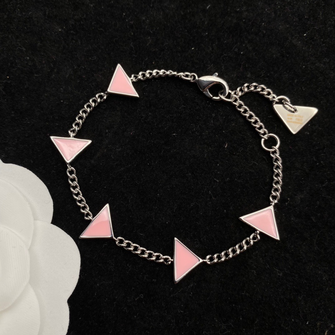 Prada Symbole Bracelet In Alabaster Pink - everydesigner