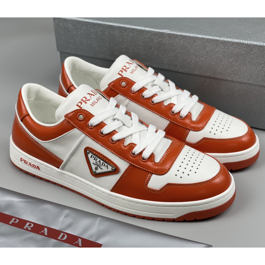 Prada Downtown Leather Sneakers - everydesigner