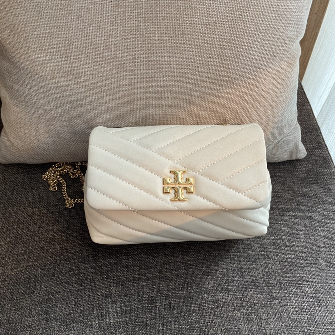 ToryBurch Kira Chevron Convertible Shoulder Bag(18-12.5-5.5cm)  TB316M - everydesigner