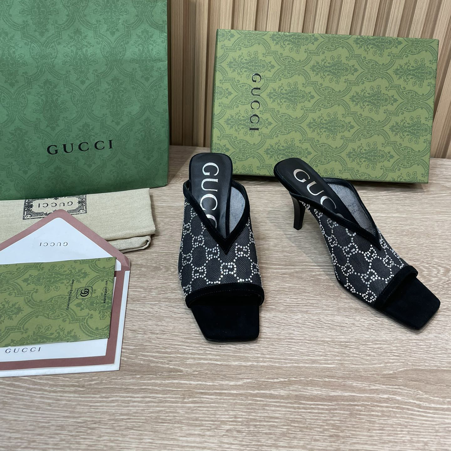 Gucci Women's GG Sandal With Heel Height Of 7.5cm - everydesigner