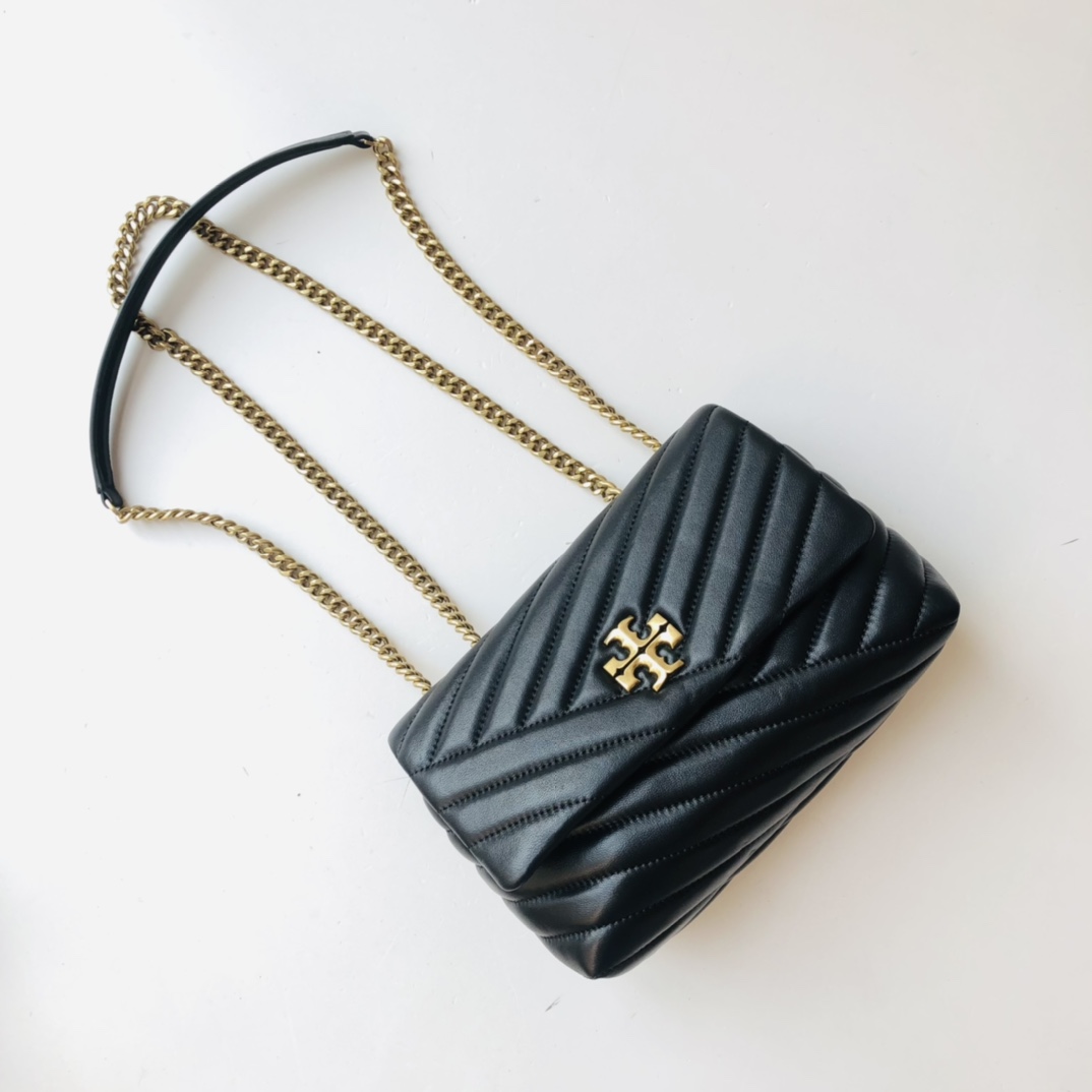 ToryBurch Kira Chevron Convertible Shoulder Bag(22.5-15-8cm)  TB316S90452 - everydesigner