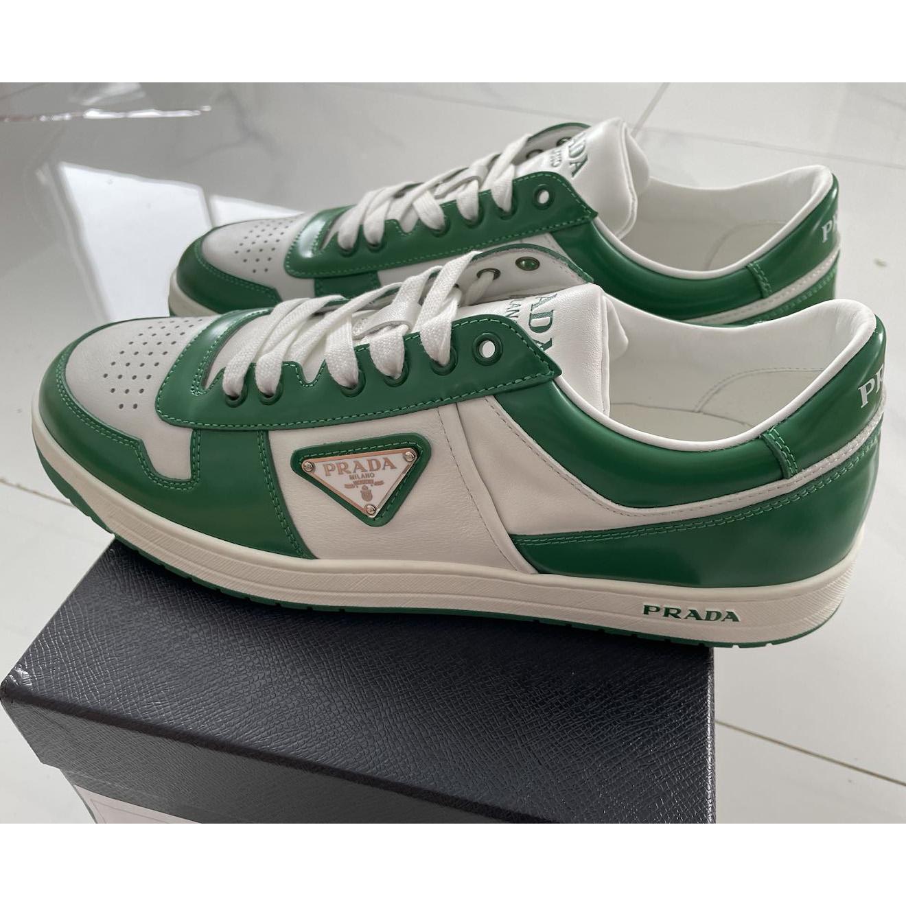 Prada Downtown Leather Sneakers - everydesigner