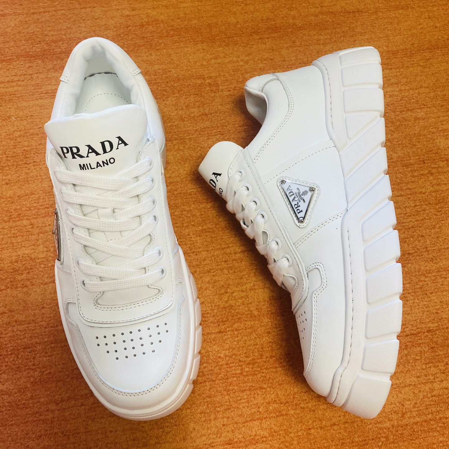 Prada Leather Sneakers - everydesigner