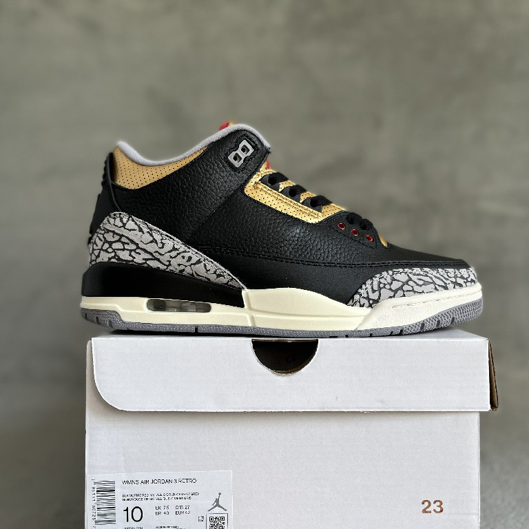 Jordan 3 Retro Black Gold  Sneakers  CK9246-067 - everydesigner