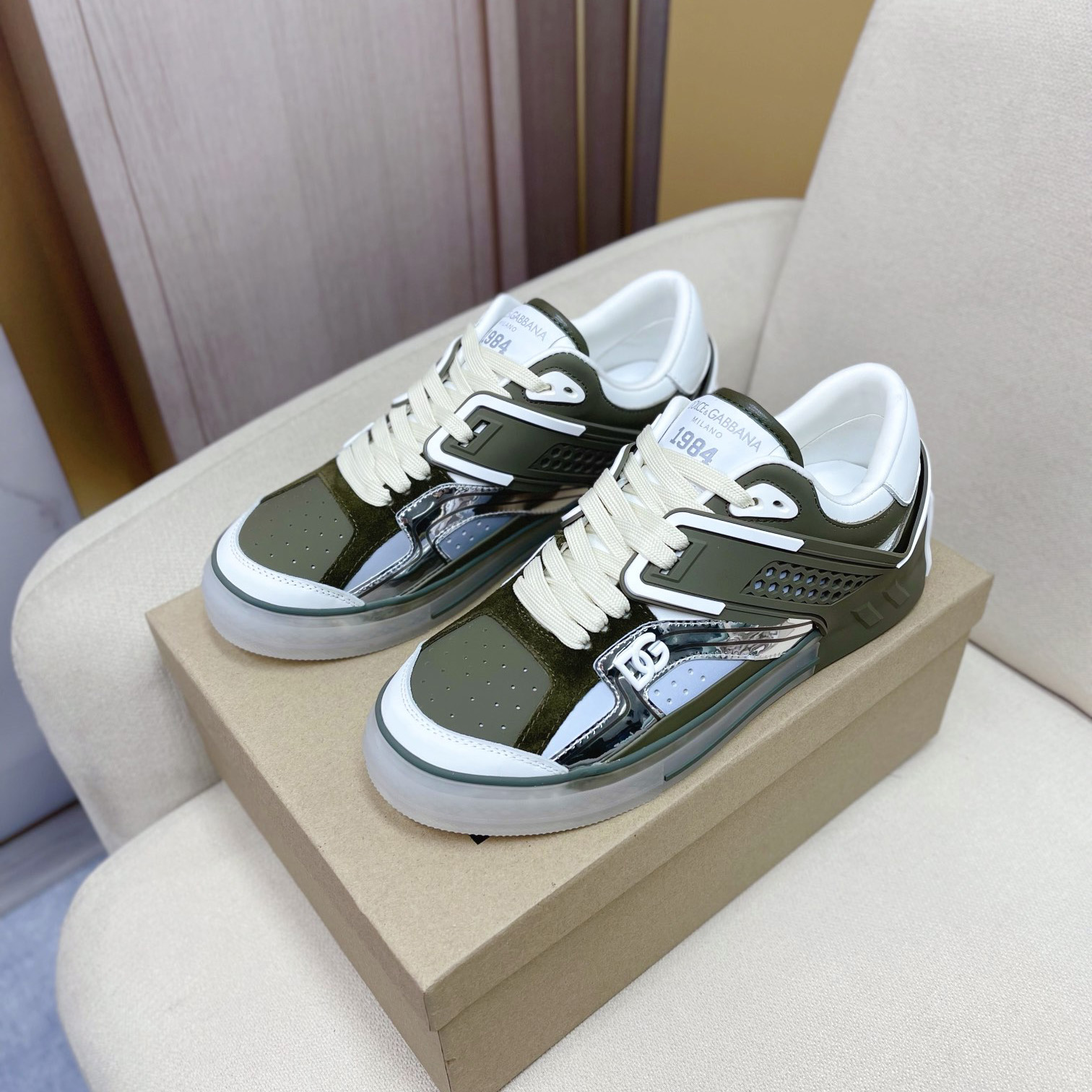 Dolce & Gabbana Calfskin Custom 2.Zero Sneakers - everydesigner