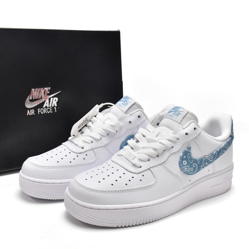 Nike Air Force 1 Low Blue Paisley Sneaker   DH4406-100 - everydesigner