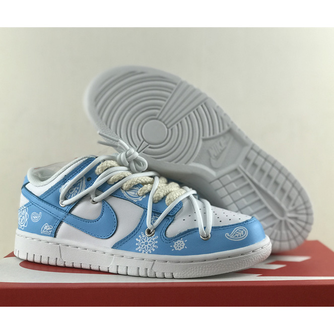 Nike SB Dunk Low Lot"Blue/White Paisleye" Sneaker    DD1503-109 - everydesigner