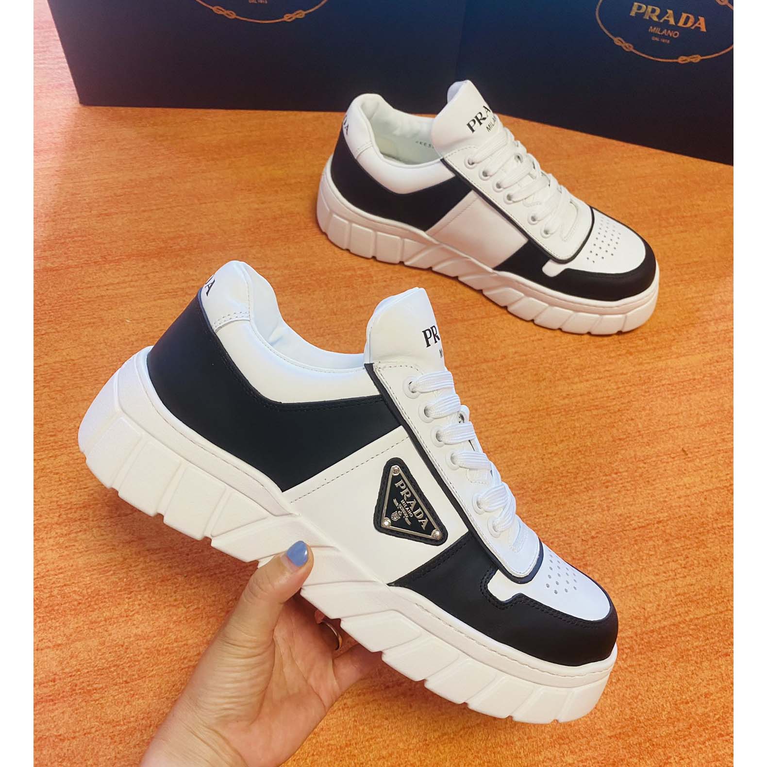 Prada Leather Sneakers - everydesigner