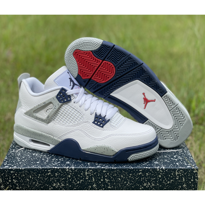 Air Jordan 4“Midnight Navy” Sneakers     DH6927-140 - everydesigner