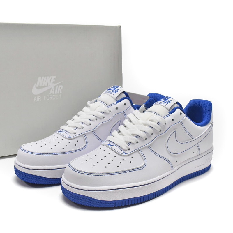 Nike Air Force 1 Low Contrast Stitch Blue Sneaker   CV1724-101 - everydesigner