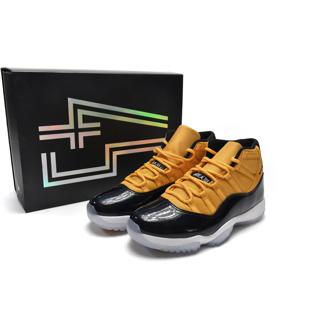  Air Jordan 11 Retro Black Yellow Sneaker    CT8012-118 - everydesigner