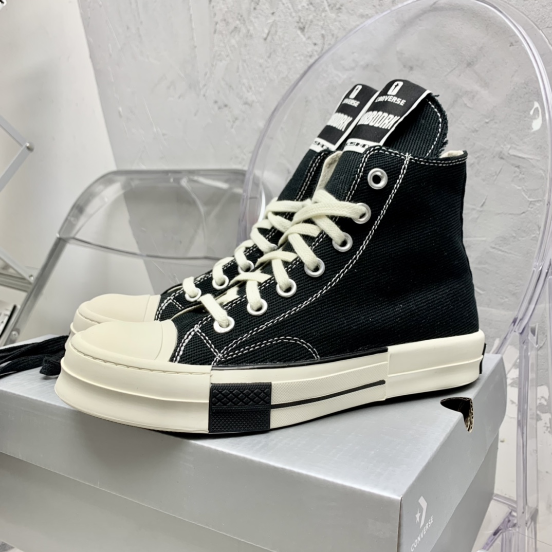 Rick Owensx Converse x  Drkshdw Drkstar Hi Sneakers - everydesigner