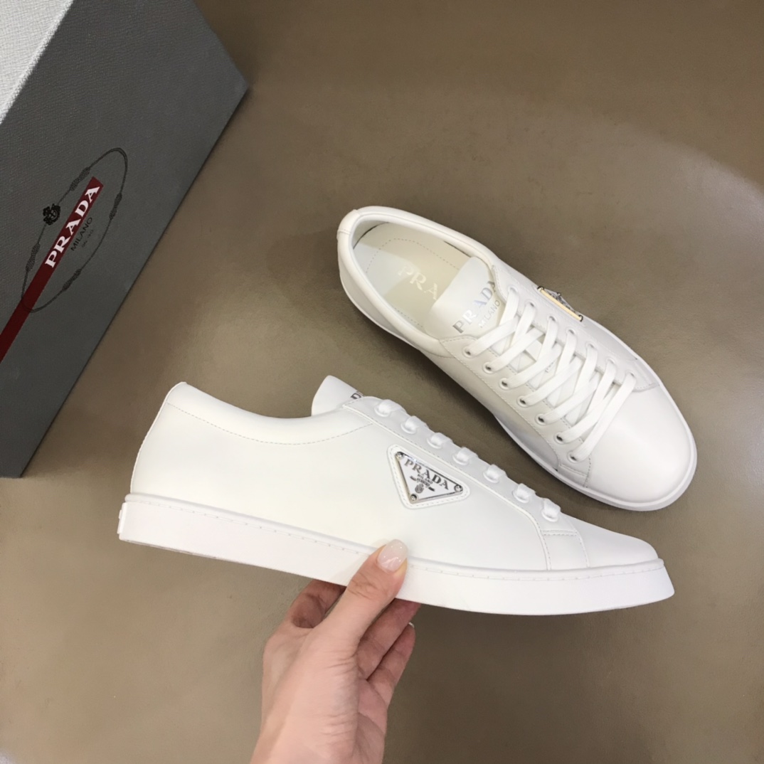 Prada Brushed Leather Sneakers(upon uk size) - everydesigner