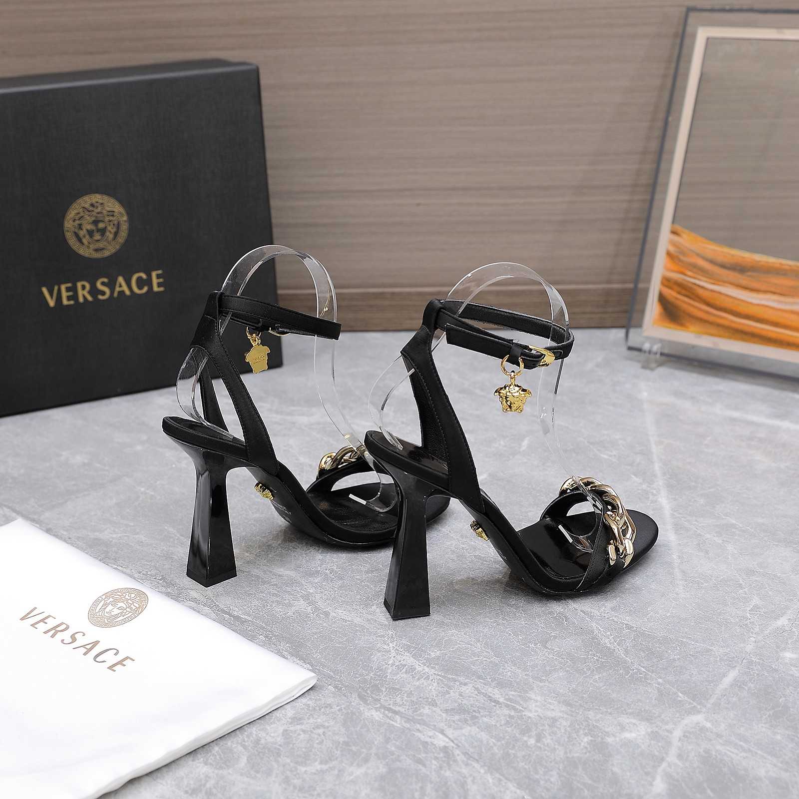 Versace Medusa Chain High Heel Sandals - everydesigner