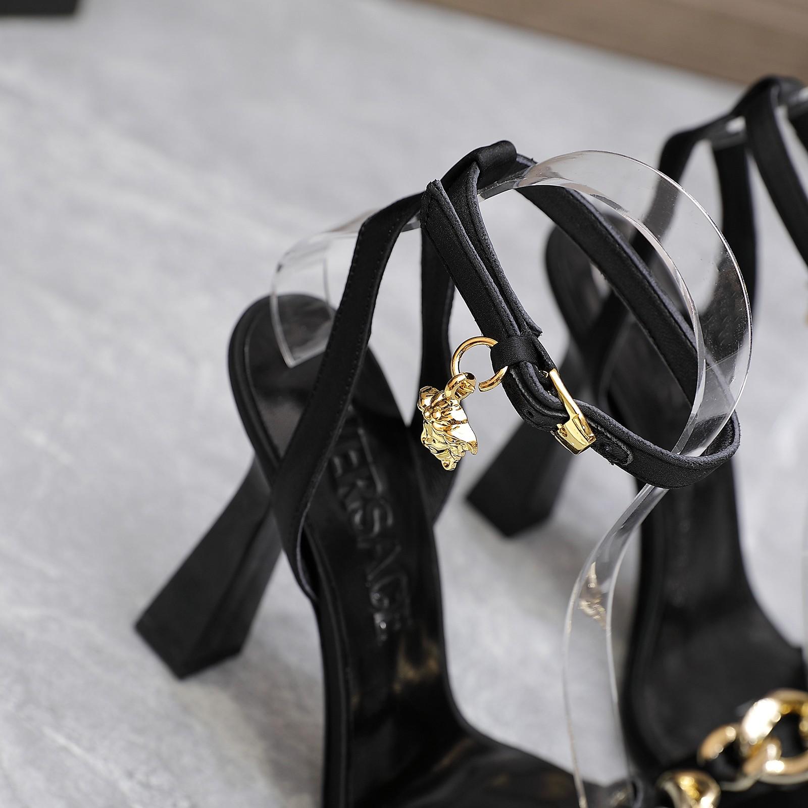 Versace Medusa Chain High Heel Sandals - everydesigner