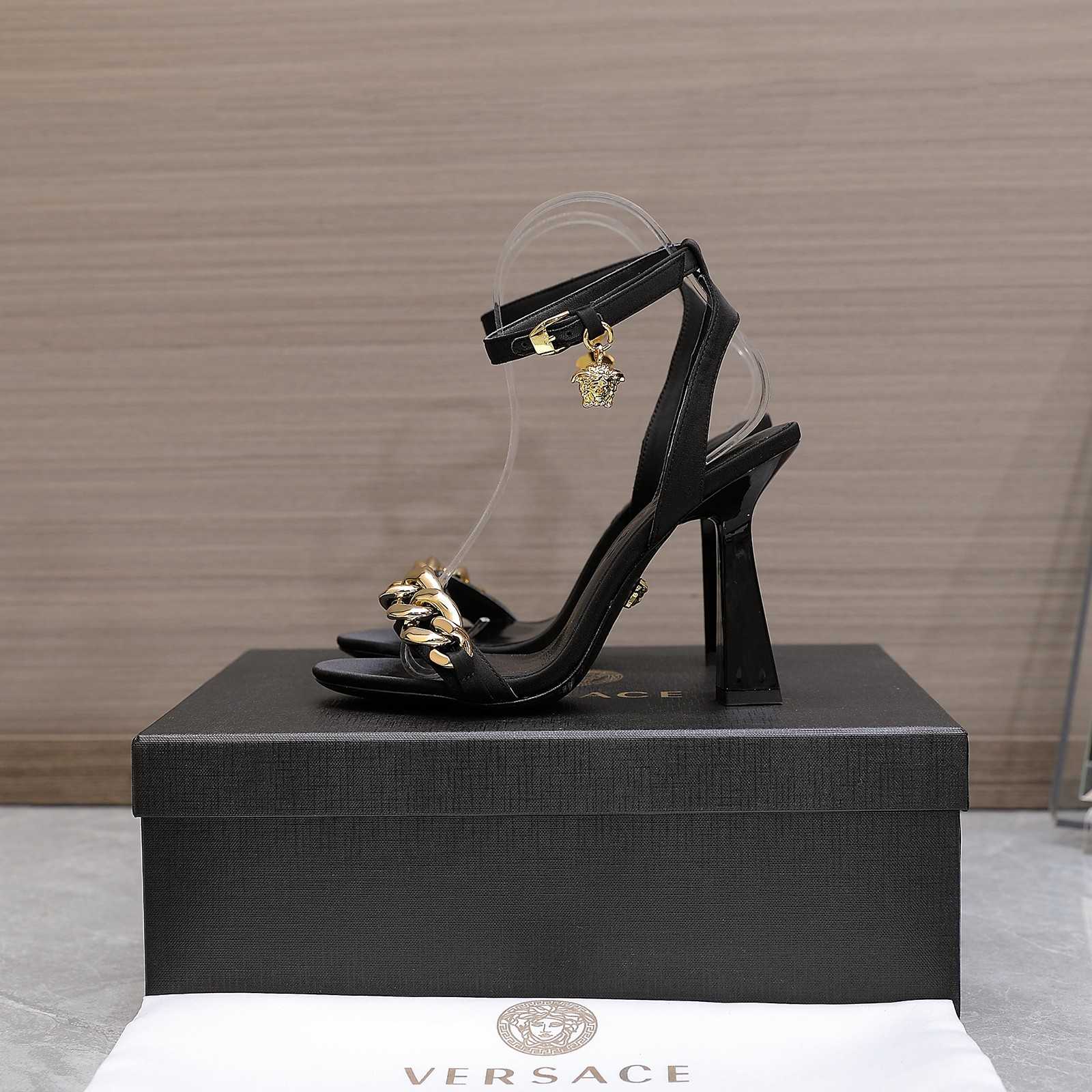 Versace Medusa Chain High Heel Sandals - everydesigner