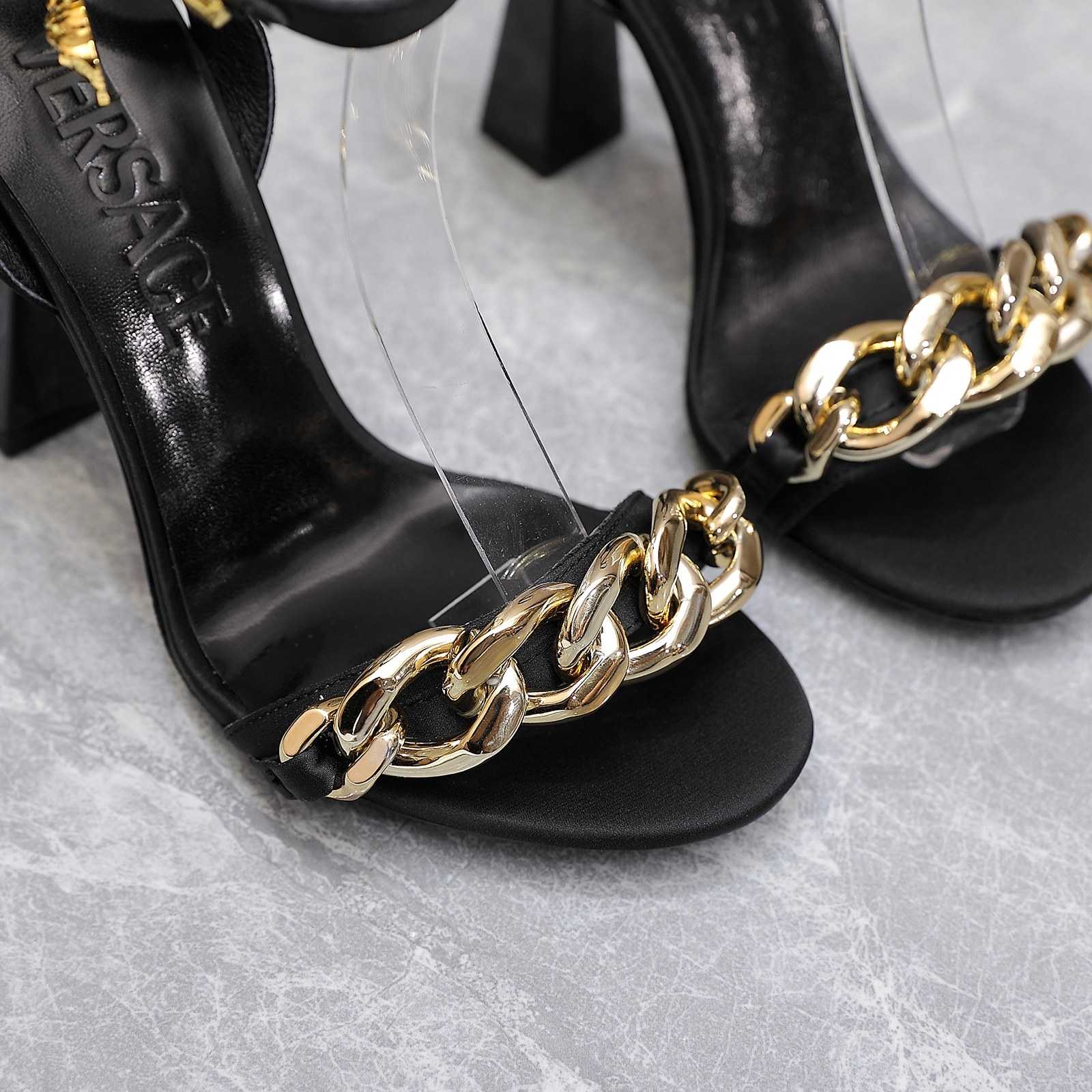 Versace Medusa Chain High Heel Sandals - everydesigner