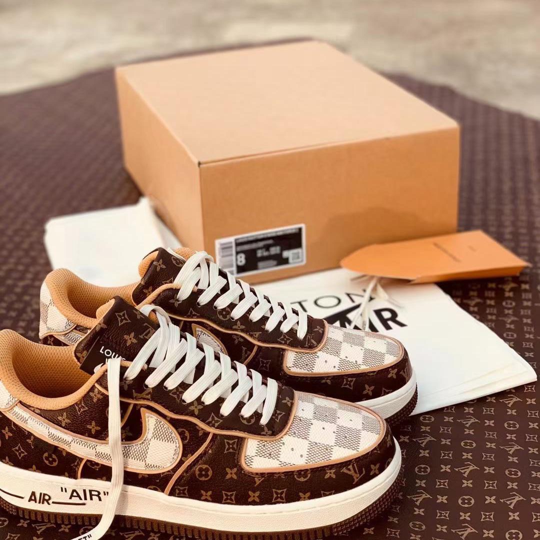 Louis Vuitton x Nike Air Force 1 Sneaker(Upon UK Size) - everydesigner