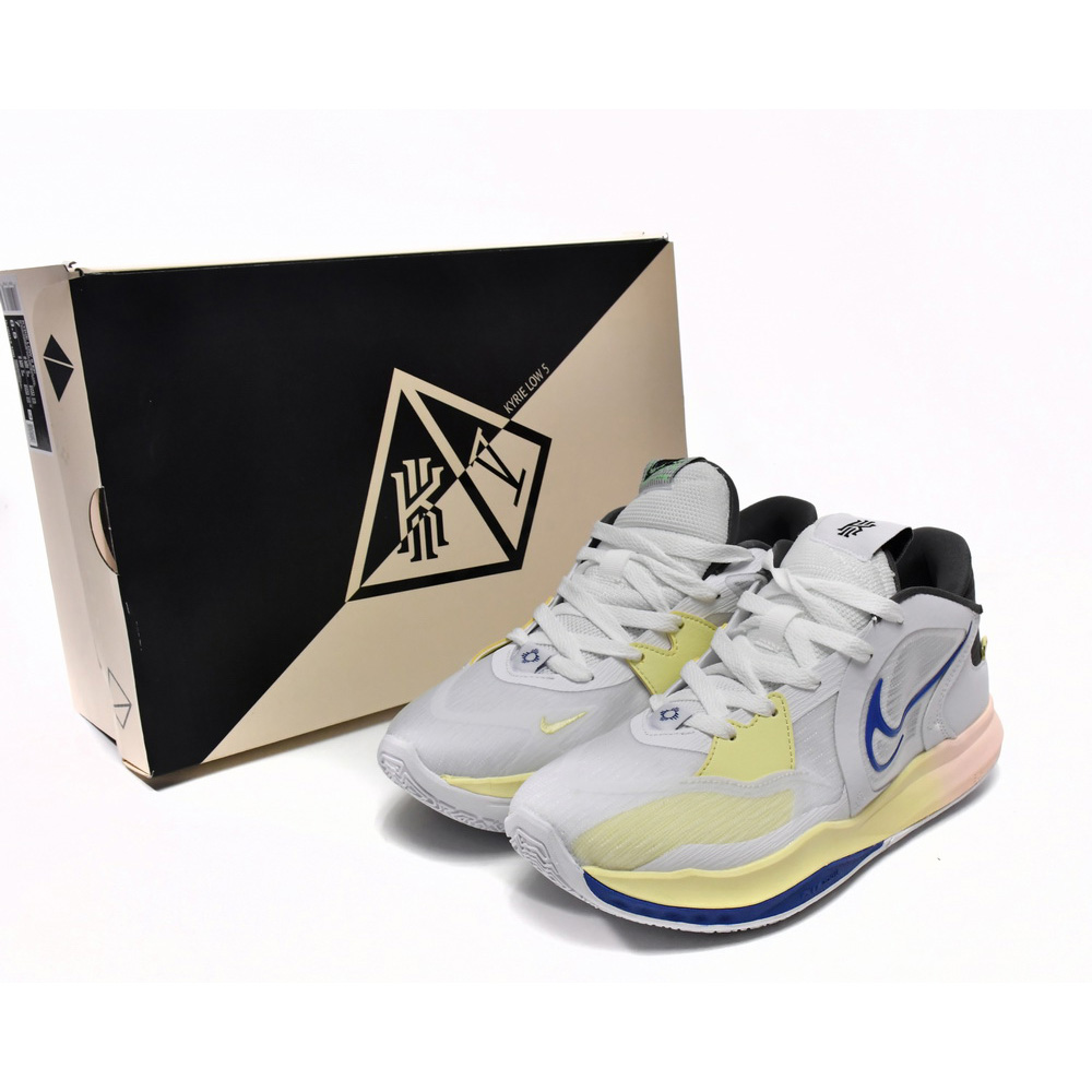 Nike Kyrie Low 5 EP White Game Royal Sneaker      DJ6014-100 - everydesigner