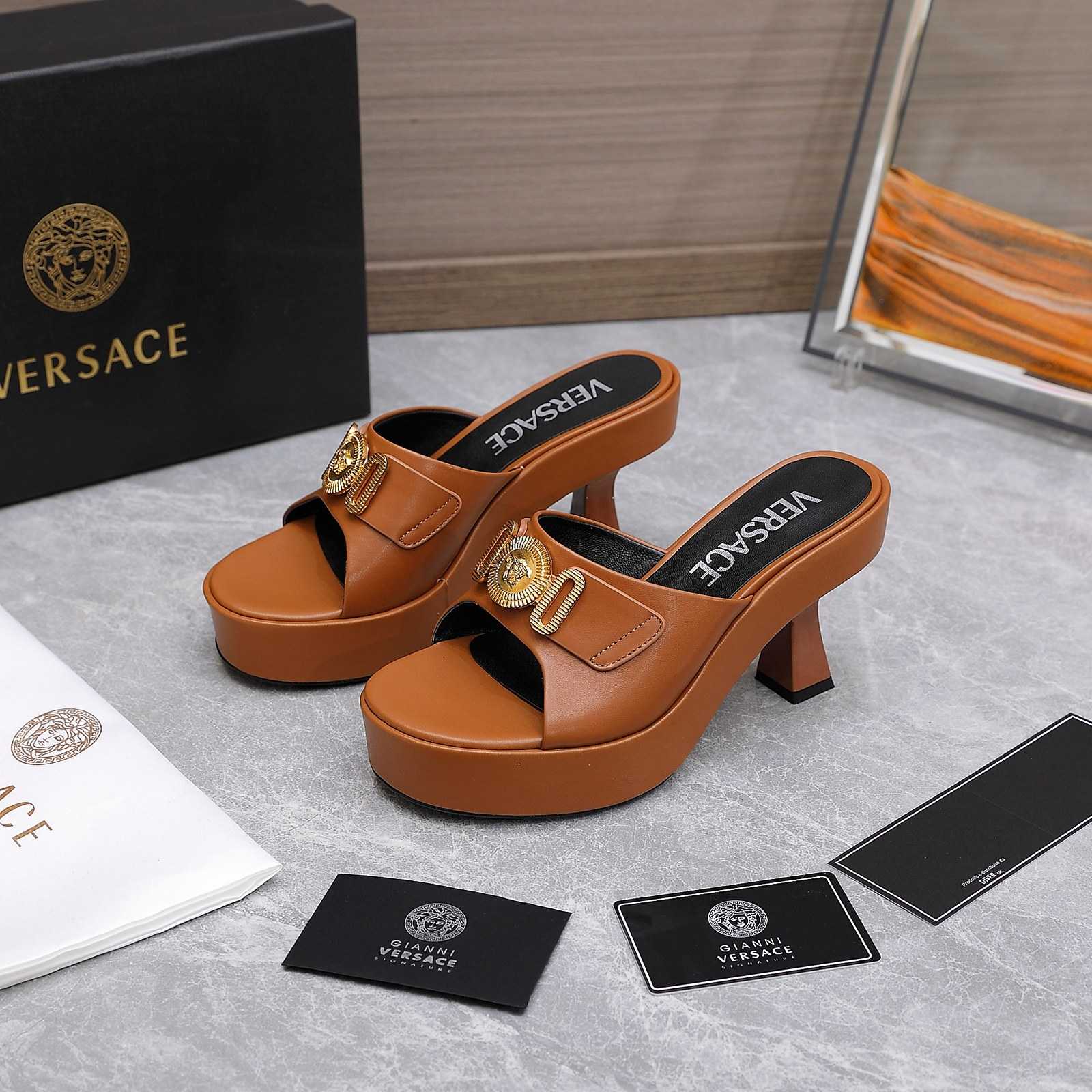 Versace Medusa Biggie Crystal Mules - everydesigner