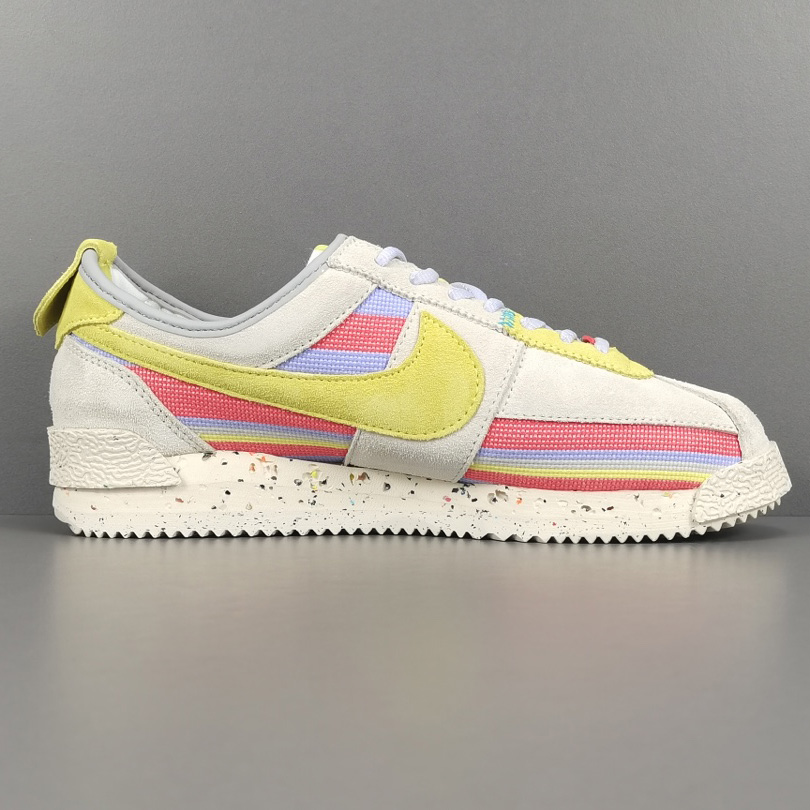 Union LA x Nike Cortez SP ＂Lemon Frost＂Sneaker     DR1413-100  - everydesigner