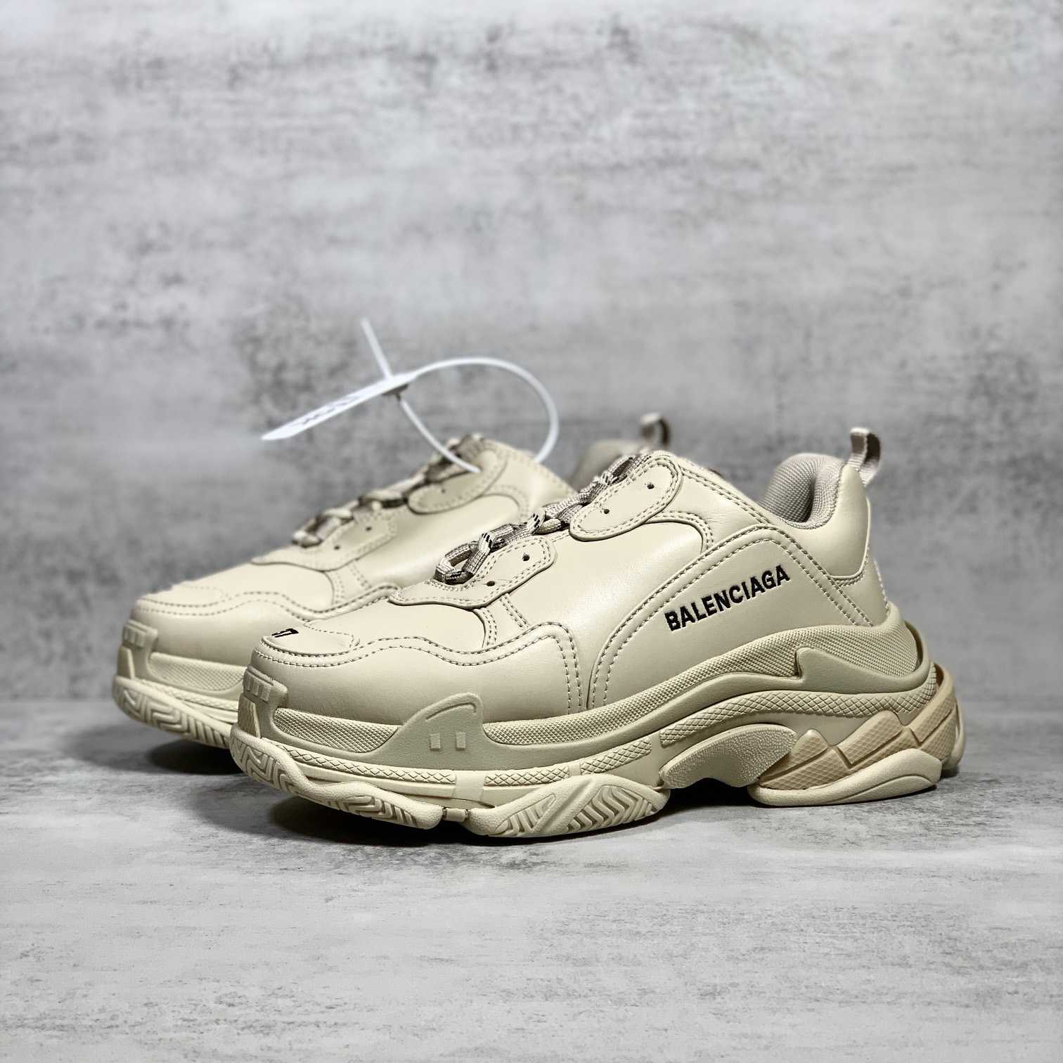 Balenciaga Triple S Sneaker In Beige Technical Material - everydesigner