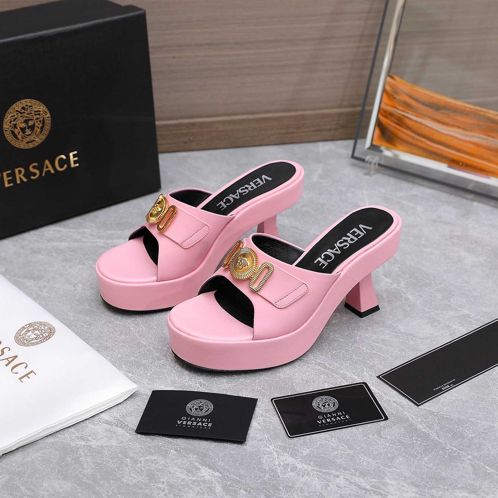 Versace Medusa Biggie Crystal Mules - everydesigner