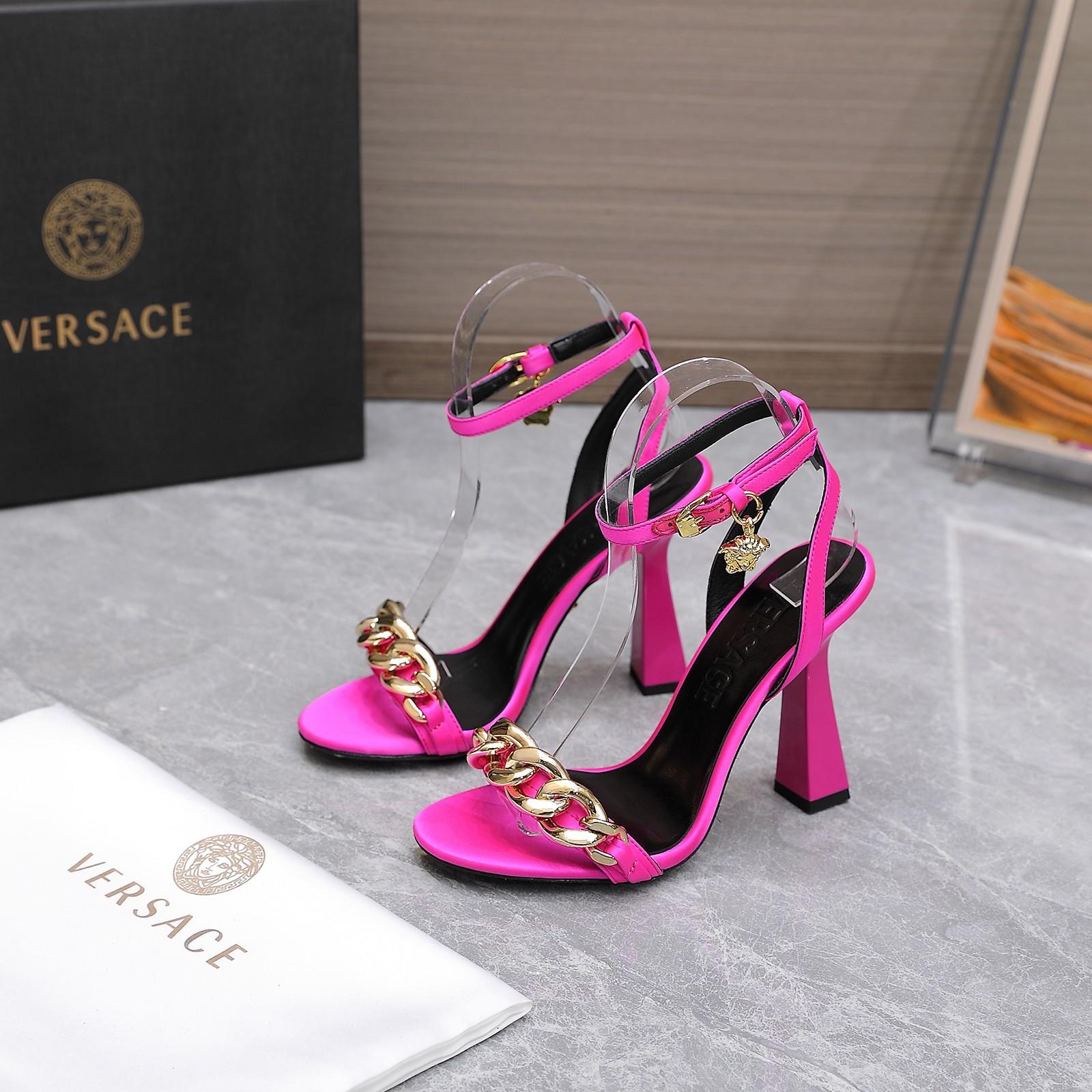 Versace Medusa Chain High Heel Sandals - everydesigner