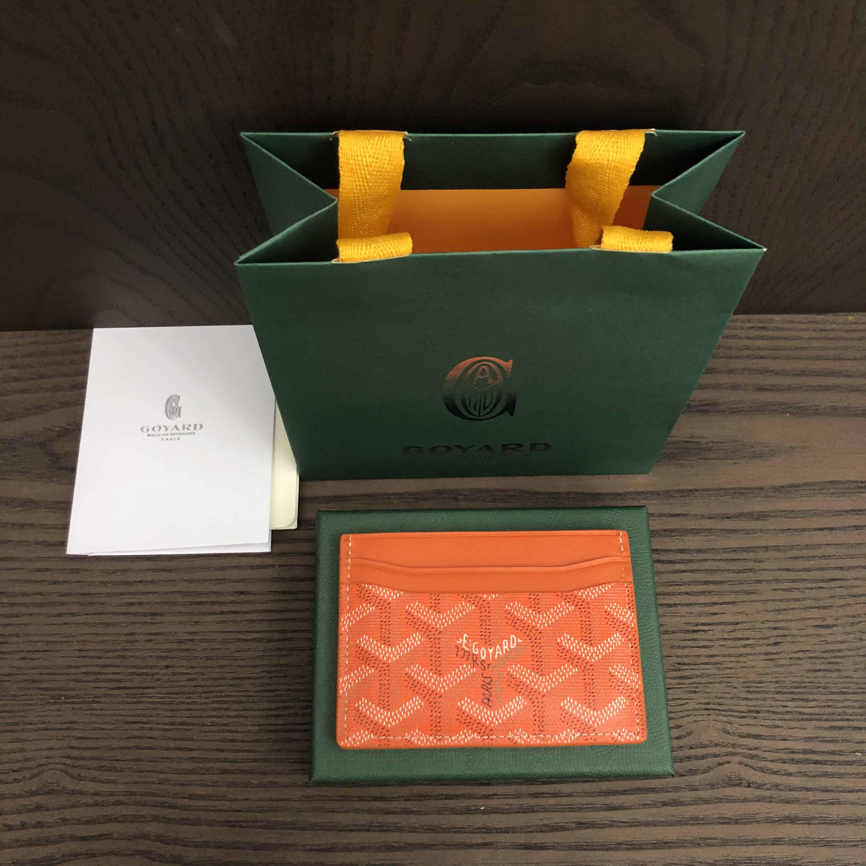 Goyard Card Holder Orange - everydesigner