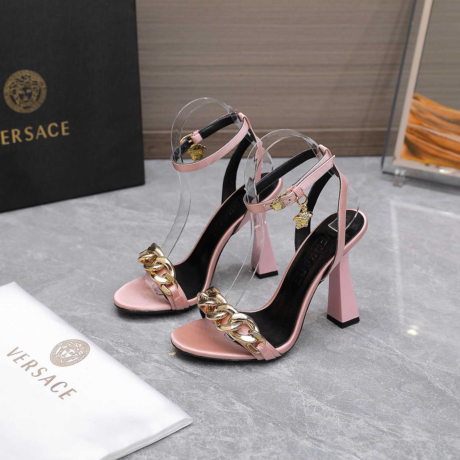 Versace Medusa Chain High Heel Sandals - everydesigner