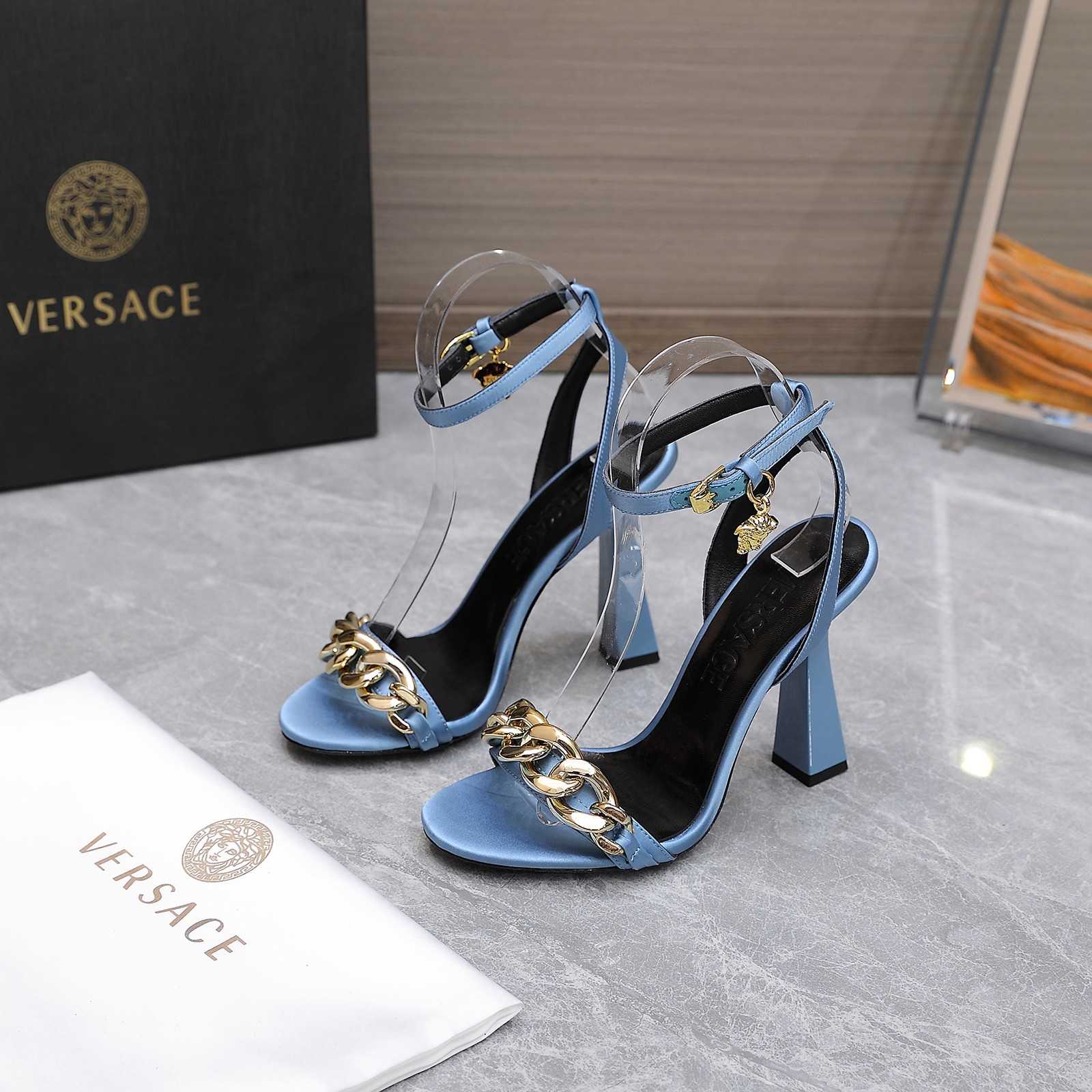 Versace Medusa Chain High Heel Sandals - everydesigner