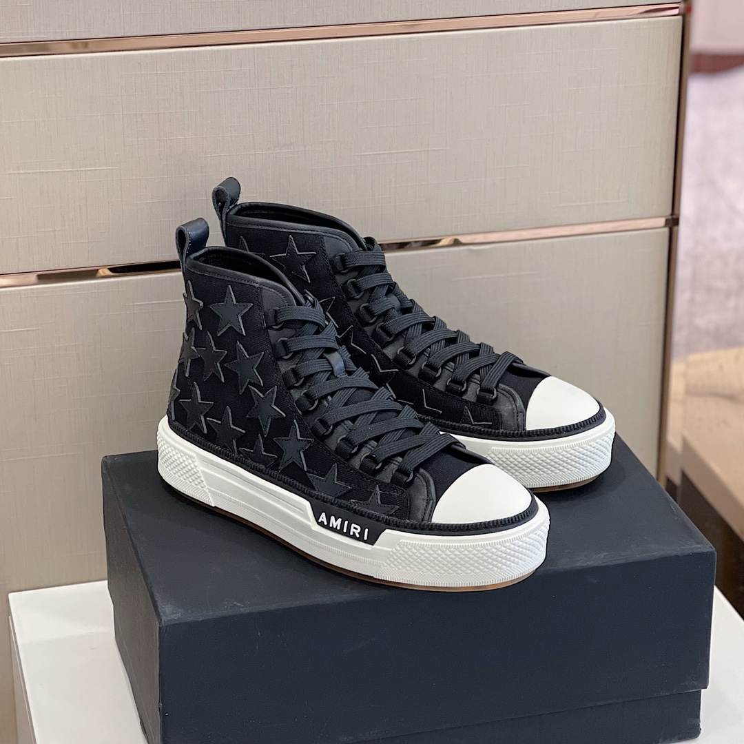 Amiri Stars Court HI High Top Sneaker - everydesigner