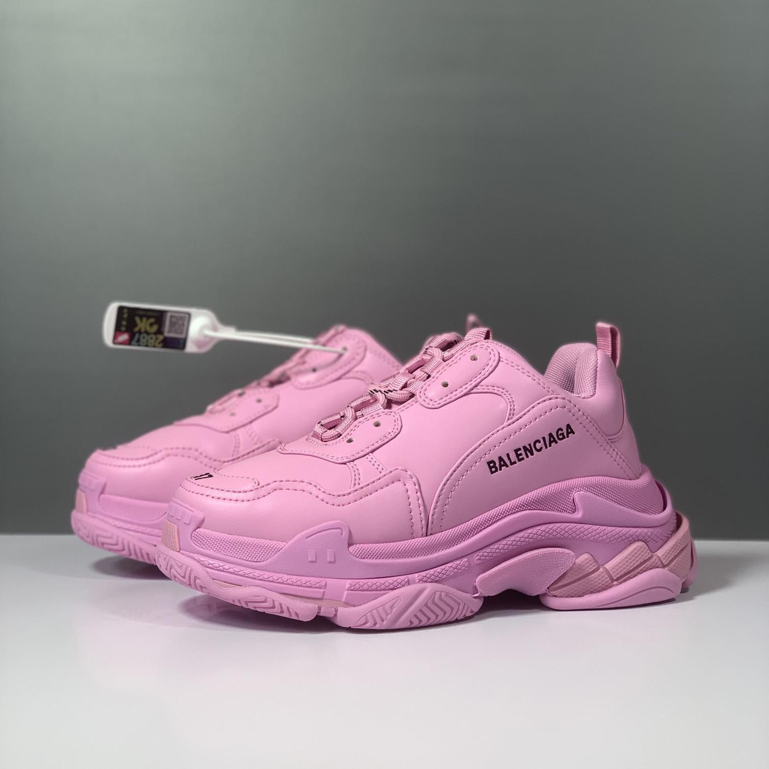 Balenciaga Triple S Sneaker In Pink Technical Material - everydesigner