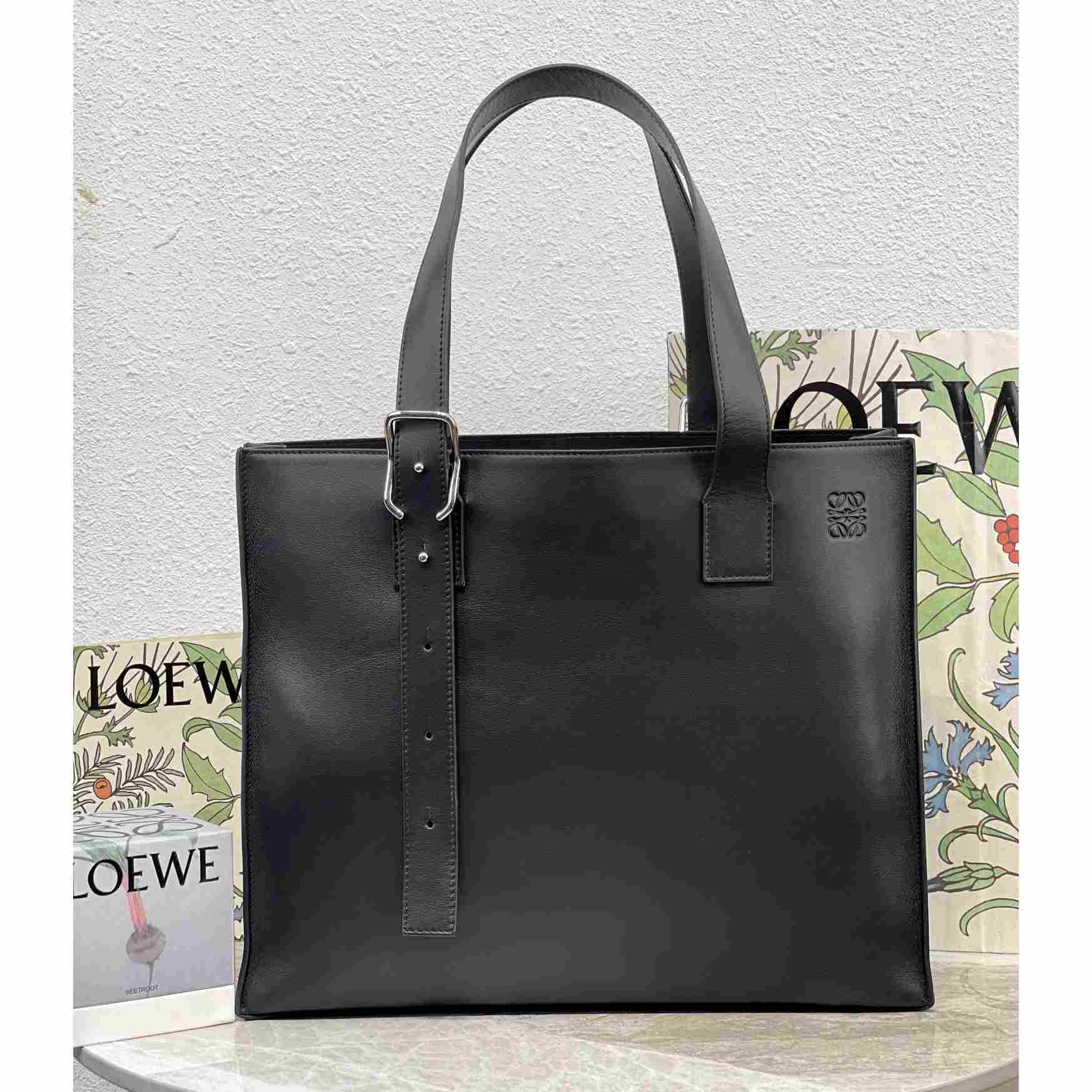 Loewe Buckle Horizontal Tote In Classic Calfskin(38.7-32.9-9.2cm) - everydesigner