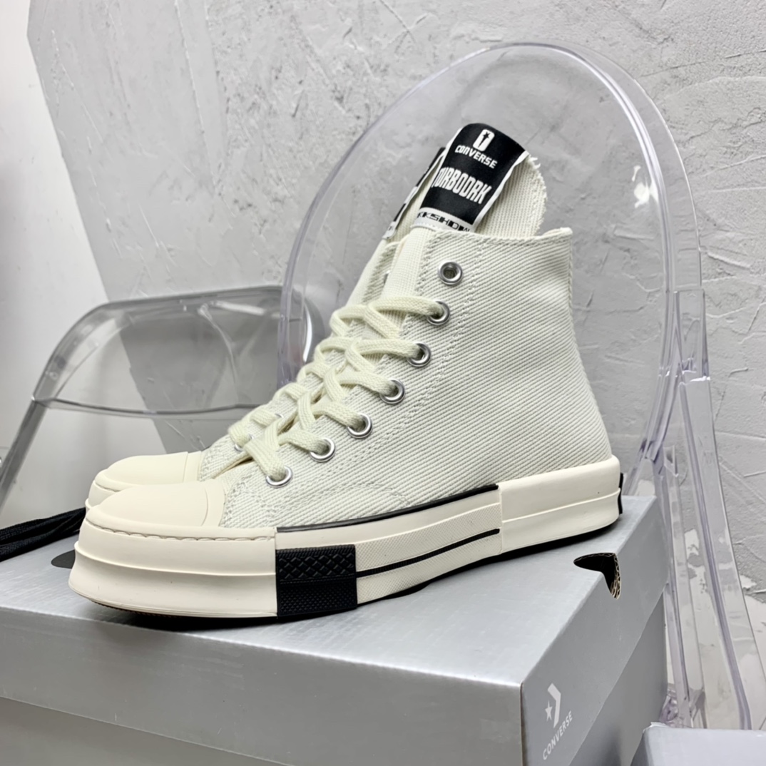 Rick Owensx Converse x  Drkshdw Drkstar Hi Sneakers - everydesigner