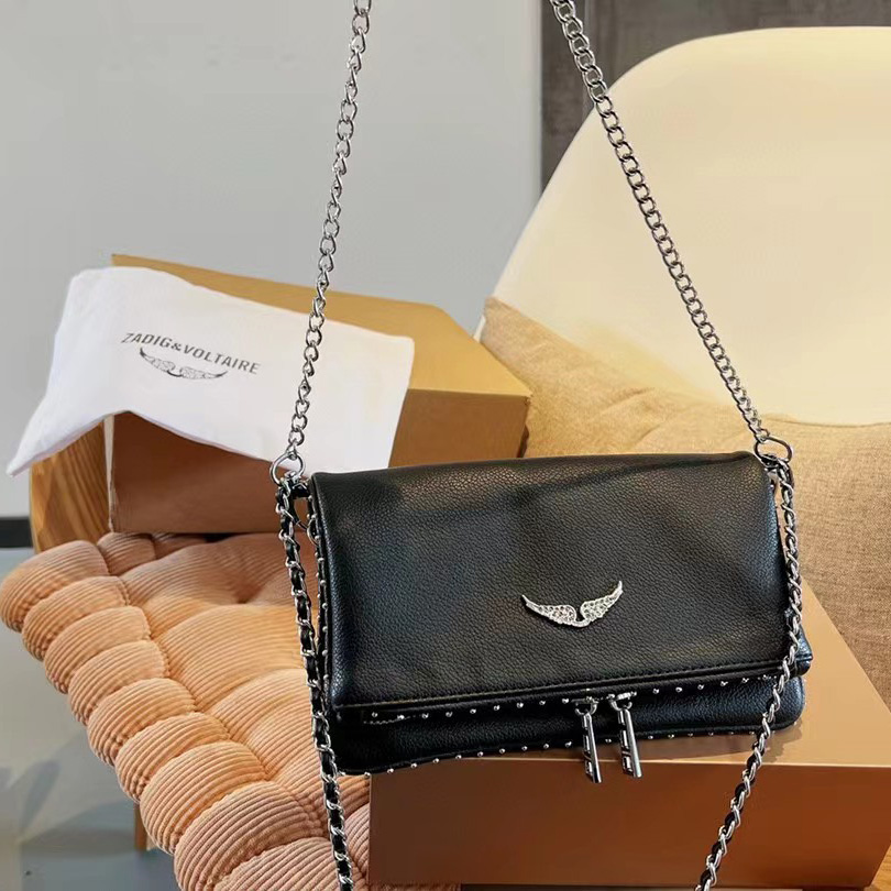 Zadig & Voltaire Shoulder Bag In Black(21-13-3cm) - everydesigner
